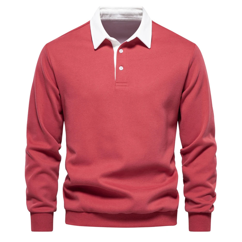 Leandro™ | Klassiek polo sweatshirt